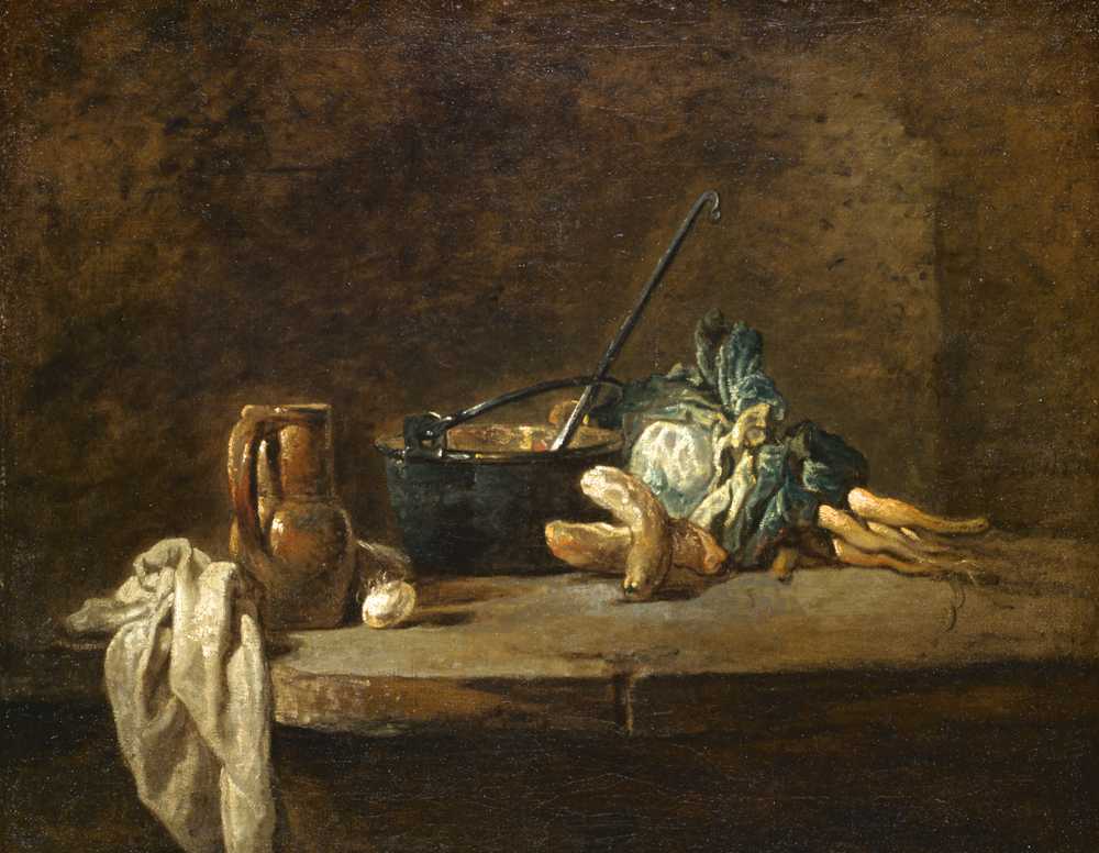 Vegetables for the Soup (1732) - Jean Baptiste Simeon Chardin