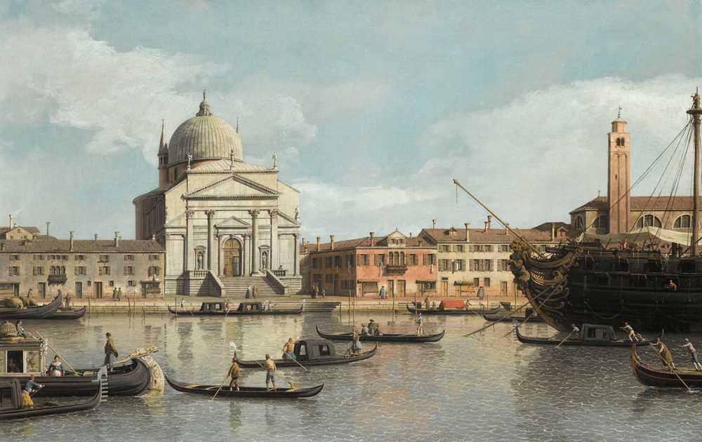 Venice, A View Of The Churches Of The Redentore And San Giacomo, ... - Canaletto