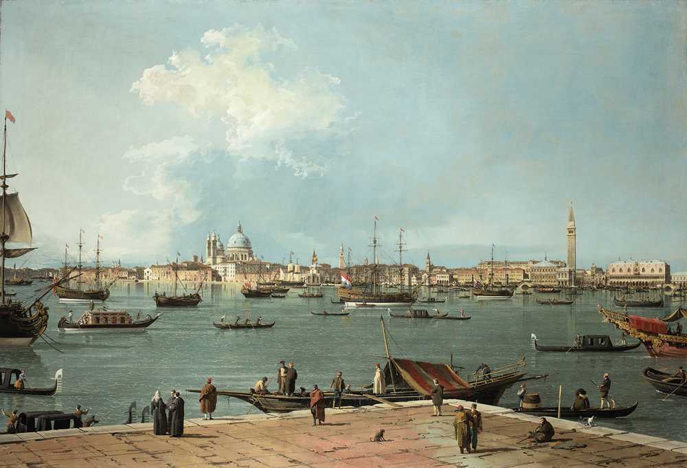 Venice, the Bacino di San Marco from San Giorgio Maggiore (c. 173... - Canaletto