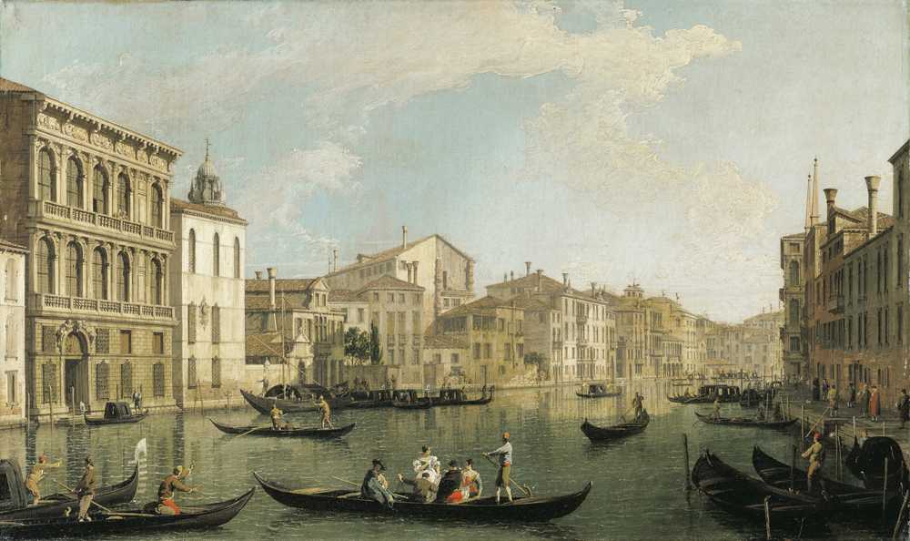 Venice, the Grand Canal from the Palazzo Flangini to San Marcuola... - Canaletto