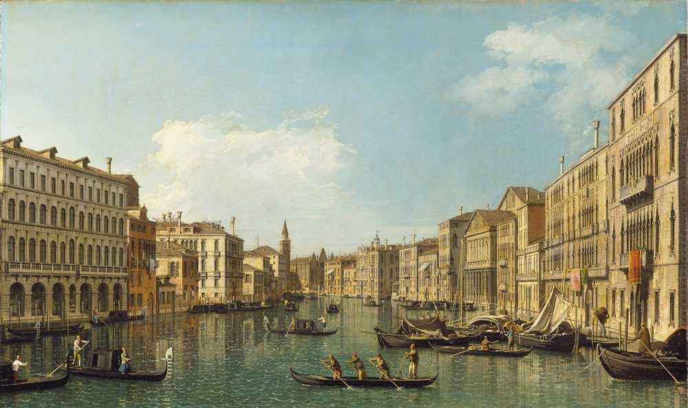 Venice, the Grand Canal from the Palazzo Foscari to the Carità (... - Canaletto