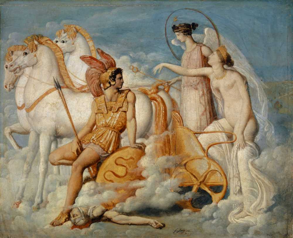 Venus, Injured By Diomedes, Returns To Olympus (Around 1803) - Ingres