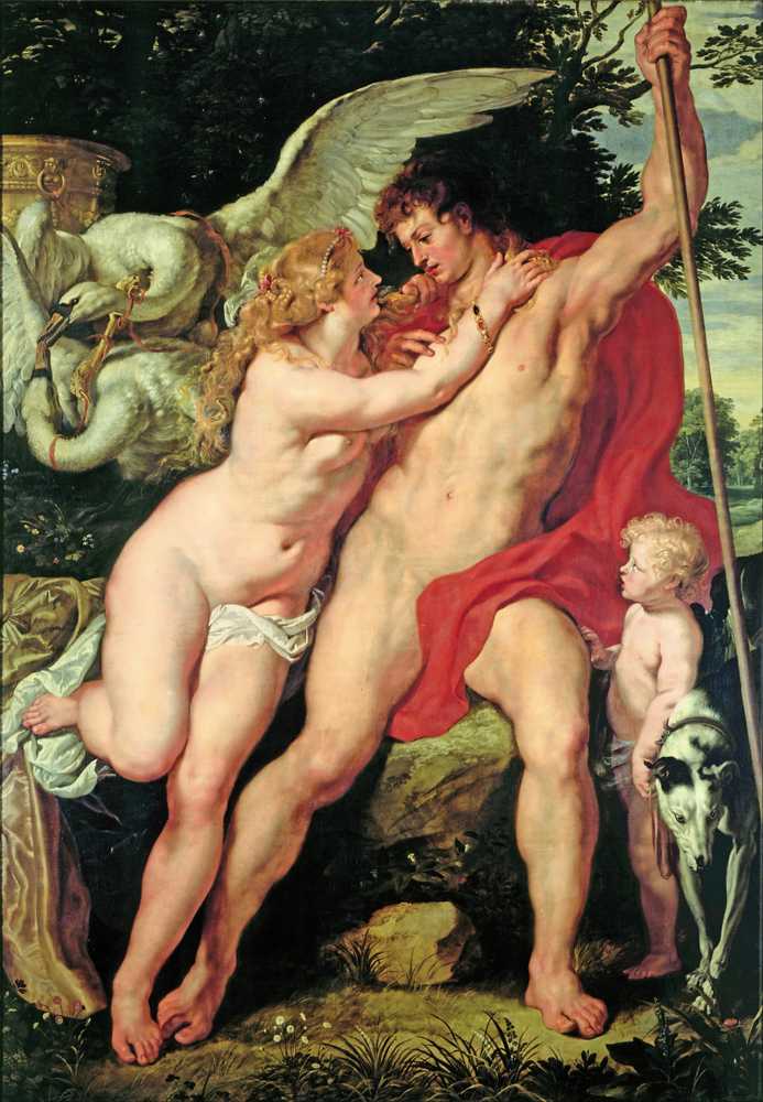 Venus and Adonis (Circa 1610) - Peter Paul Rubens