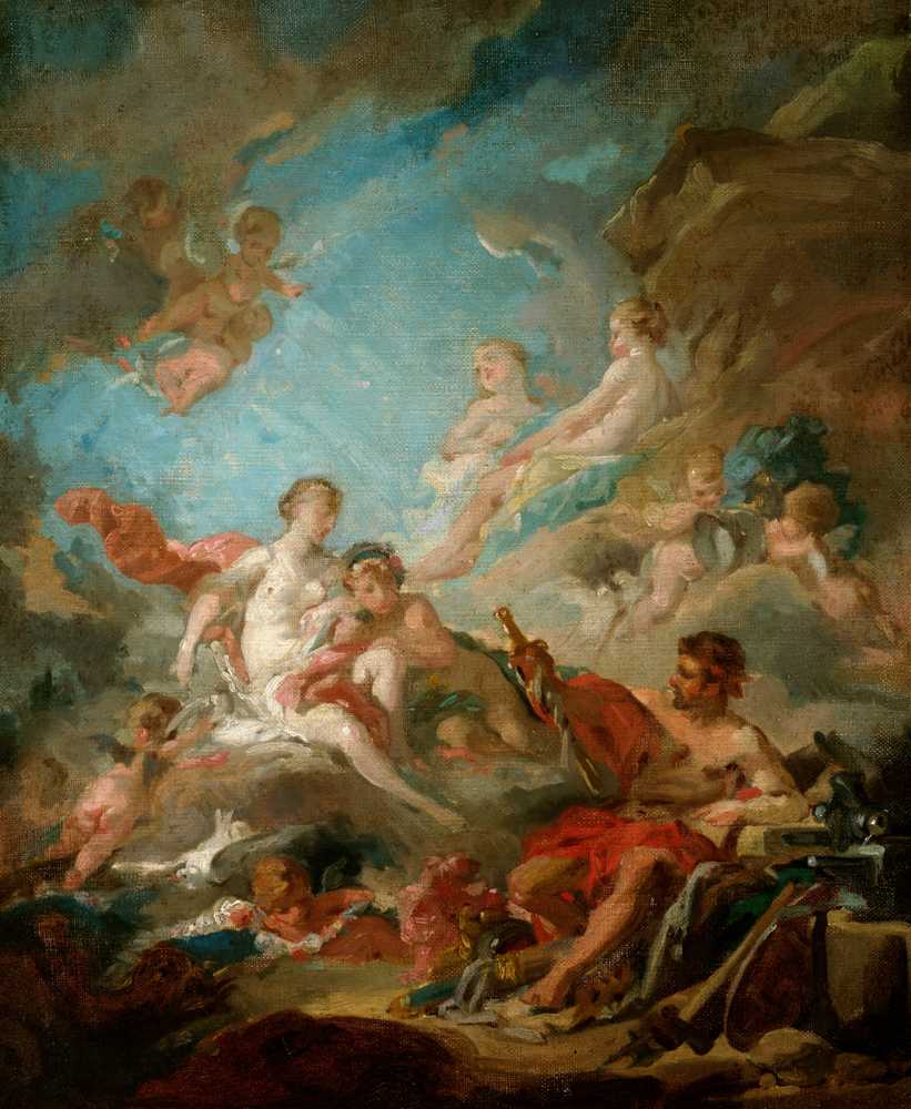 Venus in The Workshop Of vulcan (1757) - Francois Boucher