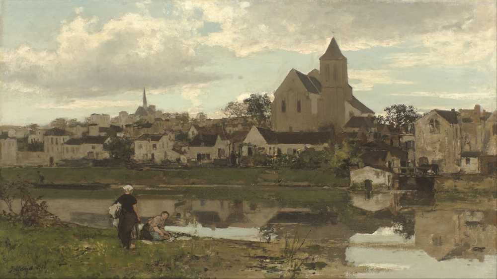 View at Montigny-sur-Loing (1870) - Matthijs Maris