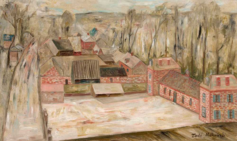View of a small town (1926) - Tadeusz Makowski