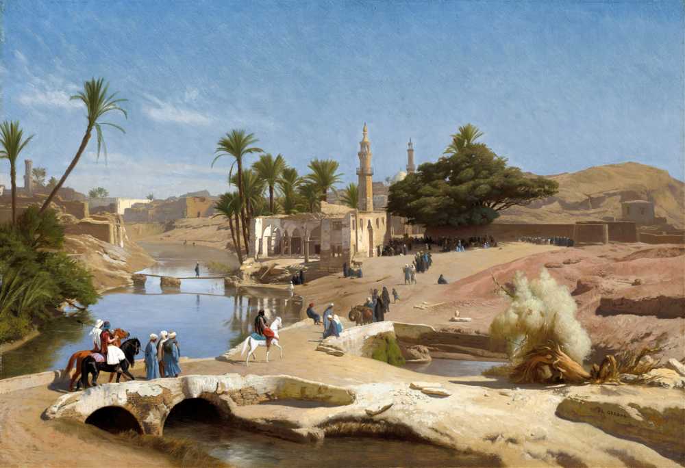 View of Medinet El-Fayoum (c. 1868-1870) - Jean-Leon Gerome