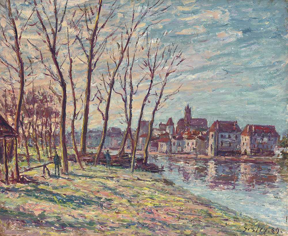 View of Moret (1889) - Alfred Sisley