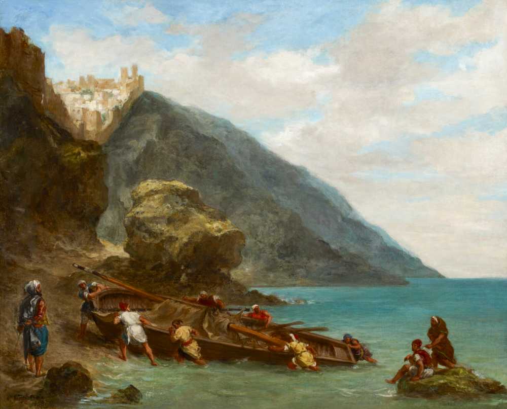 View of Tangier from the Seashore (1856–1858) - Delacroix