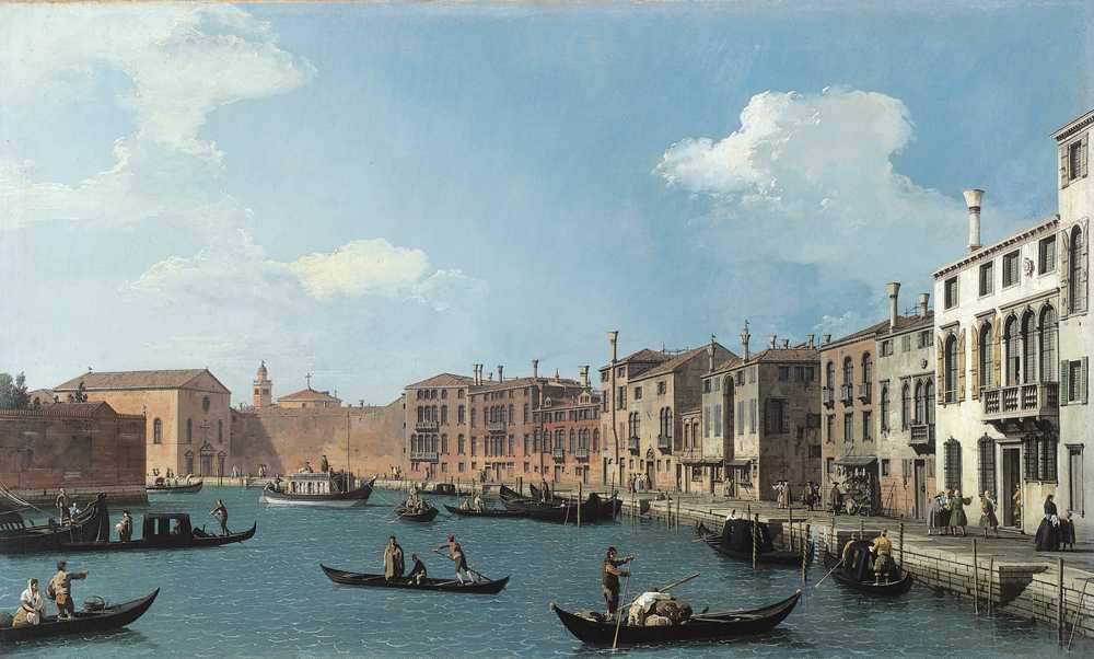 View of the Santa Chiara canal, in Venice (1730) - Canaletto