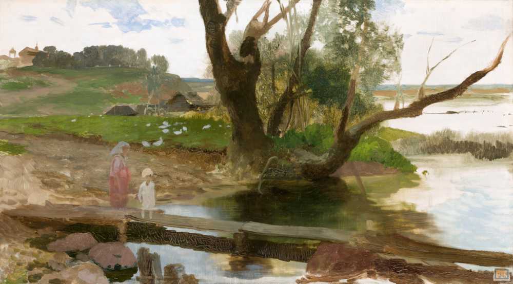View of the Świsłocz River (1873) - Henryk Hektor Siemiradzki
