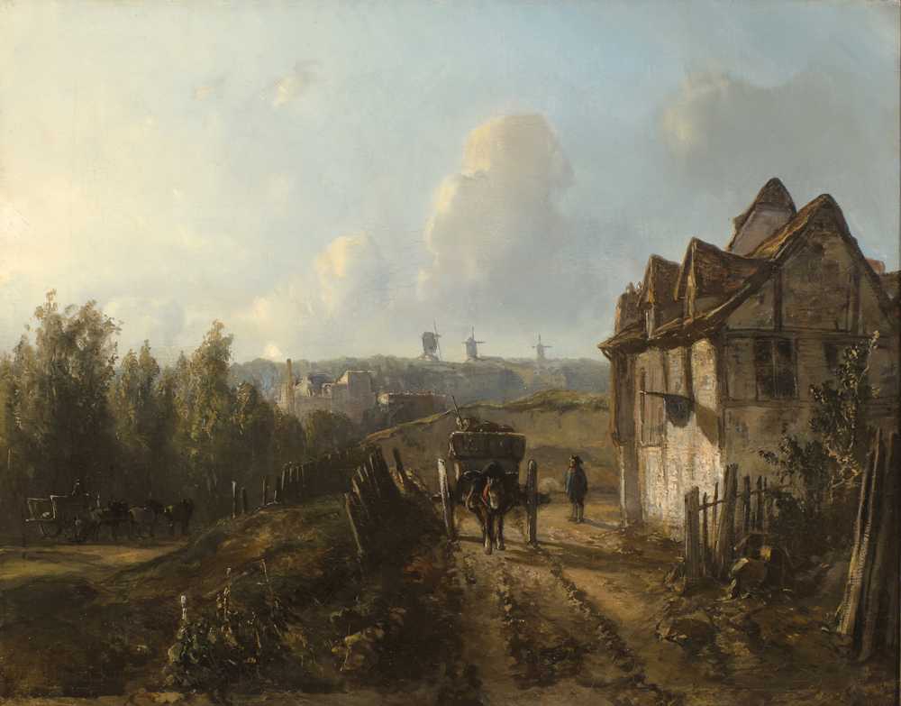 View on Monmartre (circa 1850) - Johan Barthold Jongkind