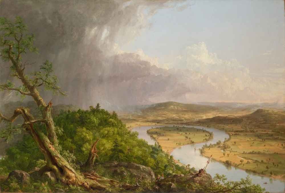 View from Mount Holyoke, Northampton, Massachusetts, after a Thunderst
