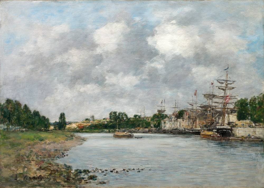 View of the Port of Saint-Valéry-sur-Somme (1891) - Eugene Boudin