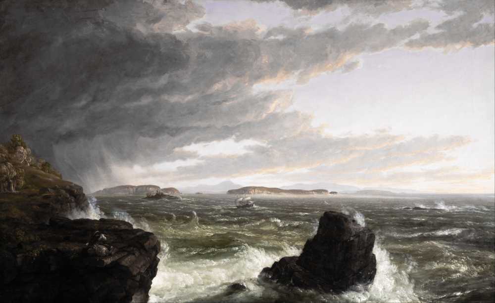 Views Across Frenchman’s Bay from Mt. Desert Island, After a Squall ... - Cole