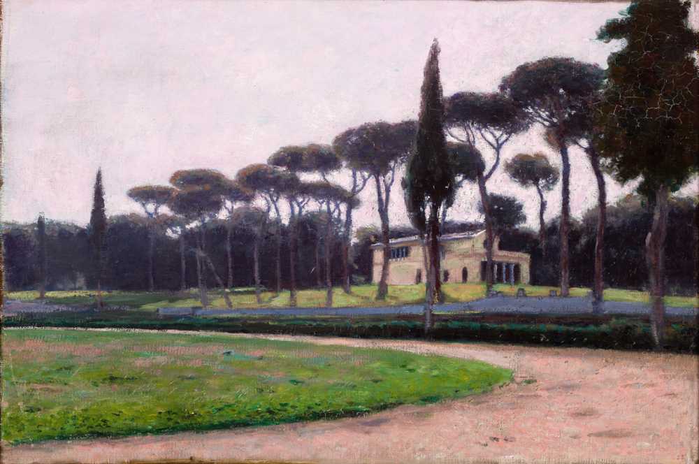 Villa Borghese in Rome (1900) - Aleksander Gierymski
