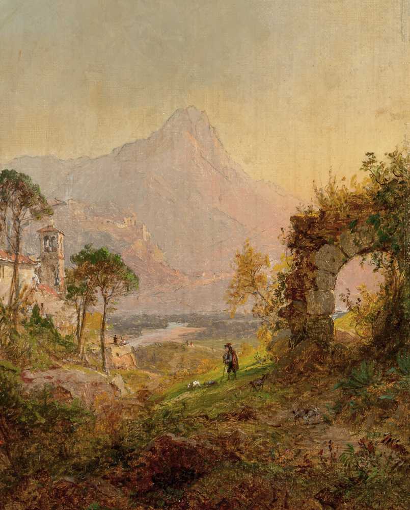 Villa d'Este, Tivoli (1877) - Jasper Francis Cropsey