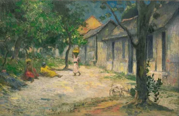 Village in Martinique (Women and Goats in the Village) (1887) - Paul Gauguin