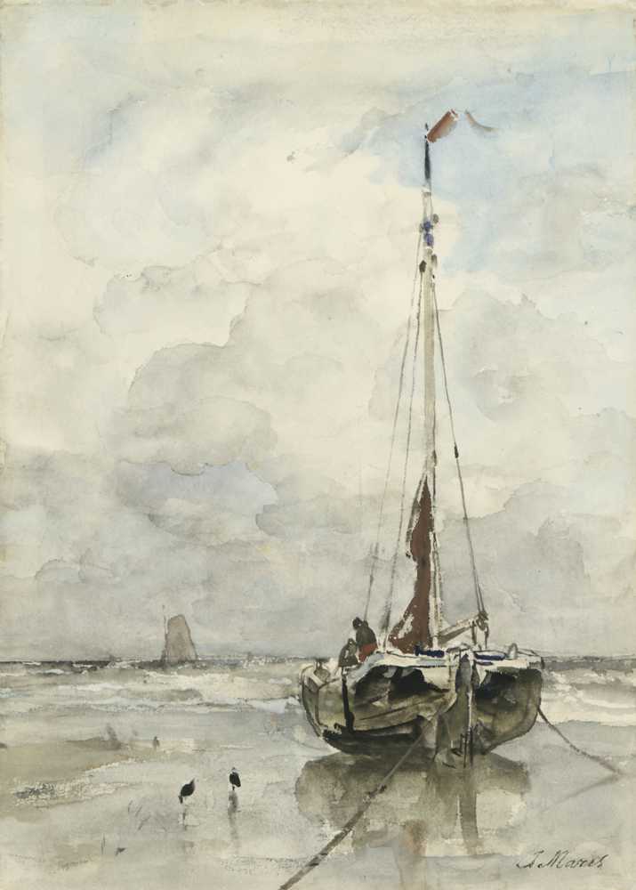 Visserspink aan het strand (1847 - 1899) - Matthijs Maris