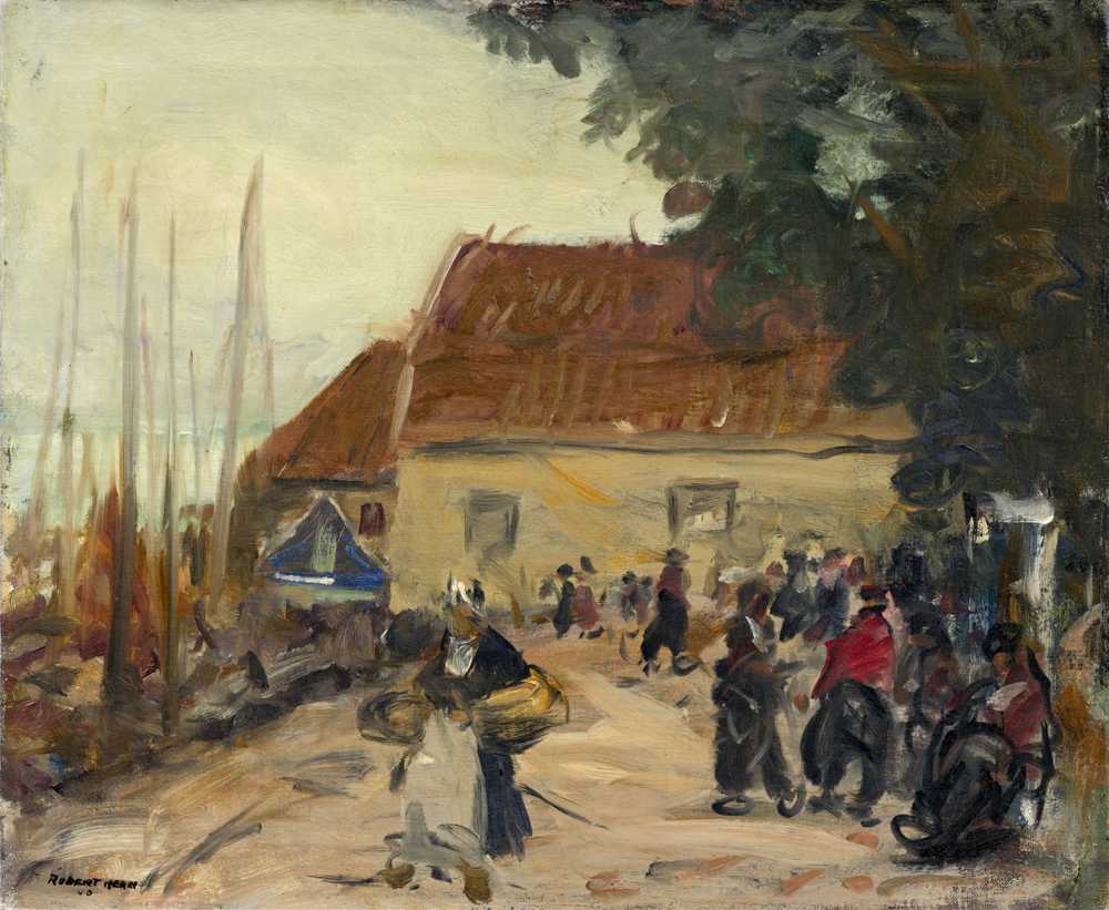 Volendam Street Scene (1910) - Robert Henri