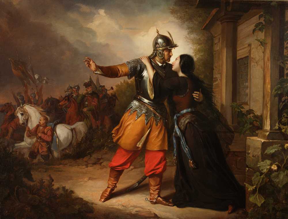 Wacław’s farewell to Maria (1856) - Józef Simmler