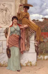 Waiting For The Procession - John William Godward