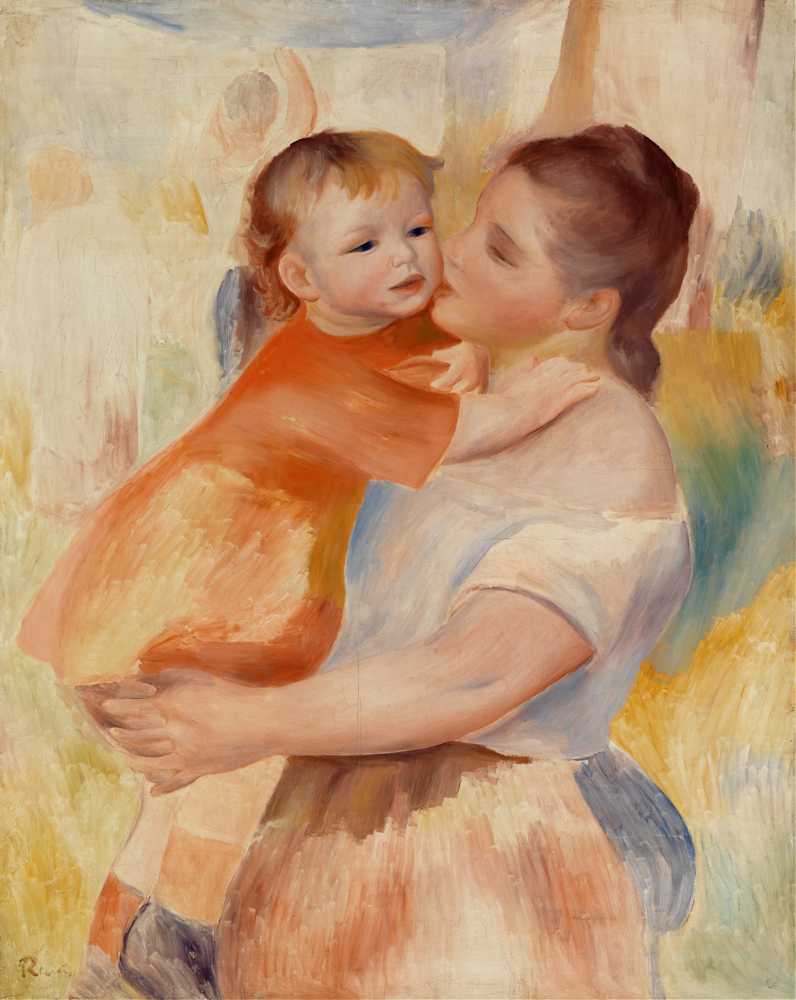 Washerwoman and Child (1886) - Auguste Renoir