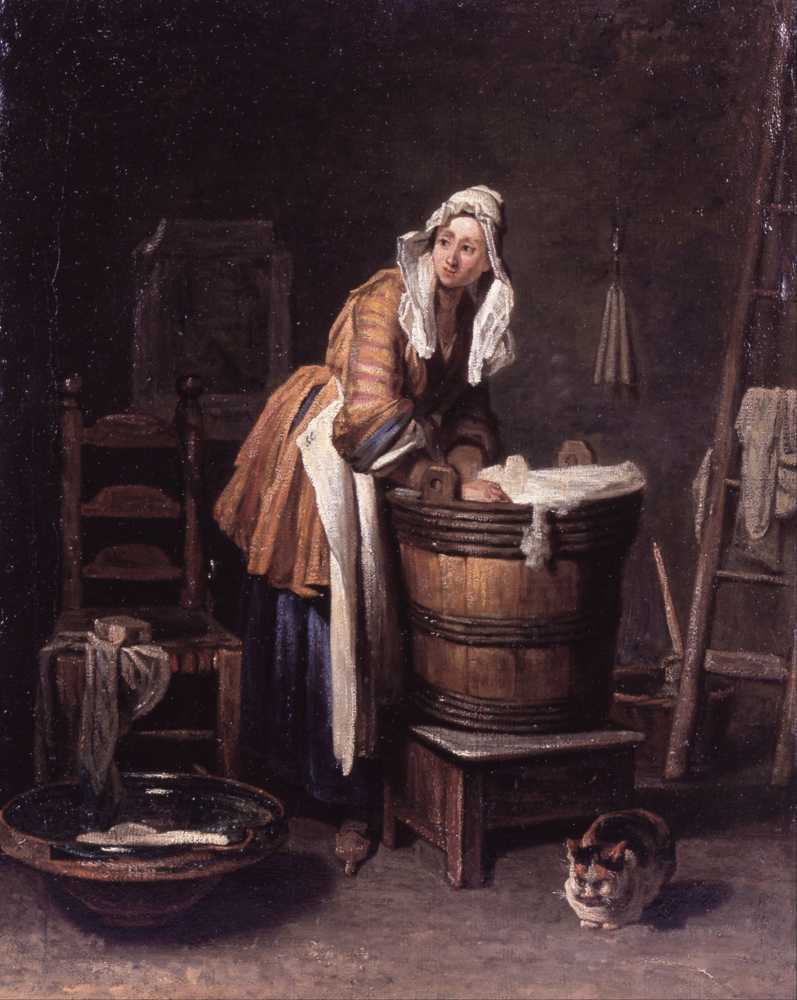 Washerwoman - Jean Baptiste Simeon Chardin
