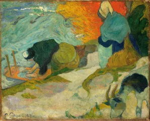 Washerwomen in Arles (1888) - Paul Gauguin