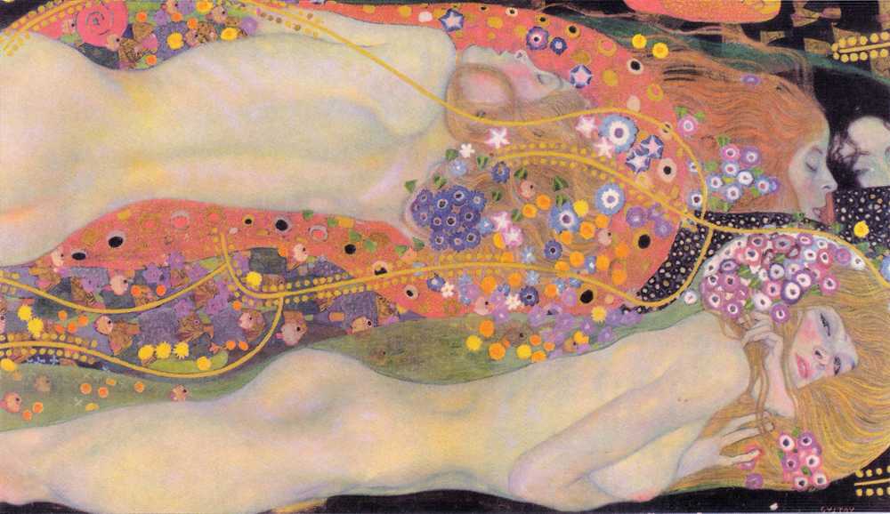 Water snakes (friends) II ver.2 - Gustav Klimt