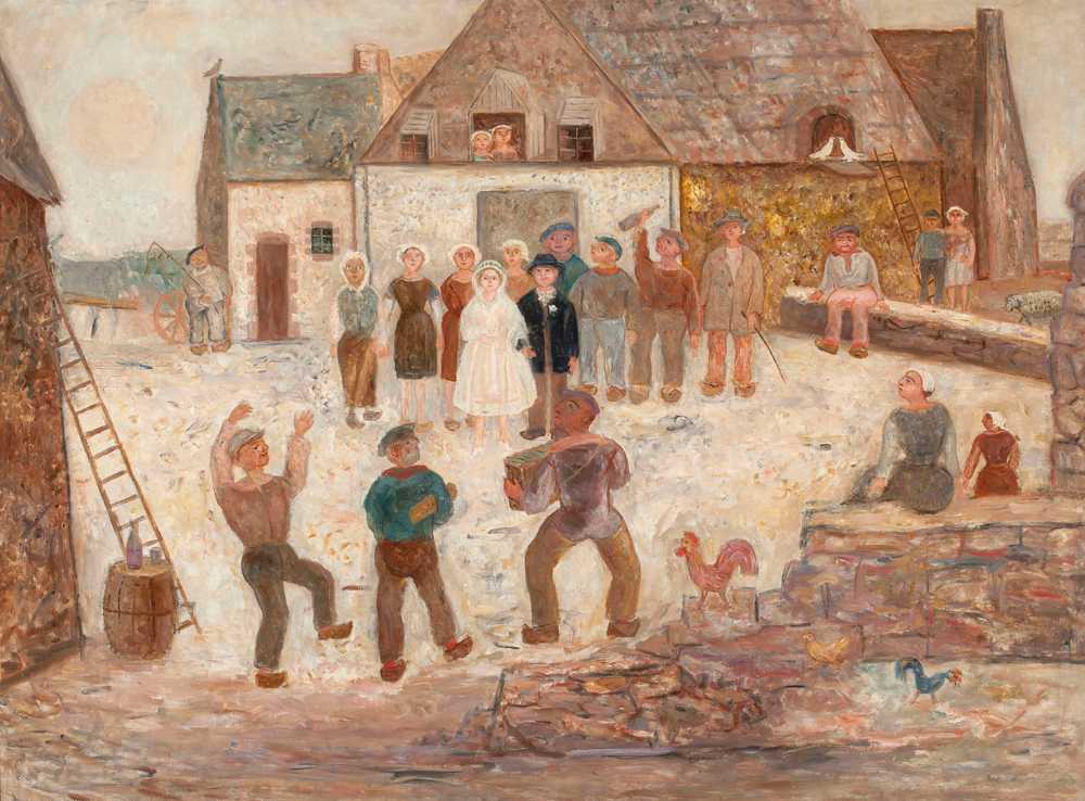 Wedding in a village (1924) - Tadeusz Makowski