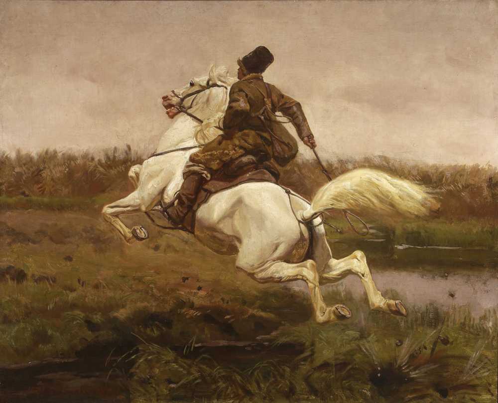 Whipper-in (1907) - Józef Chełmoński