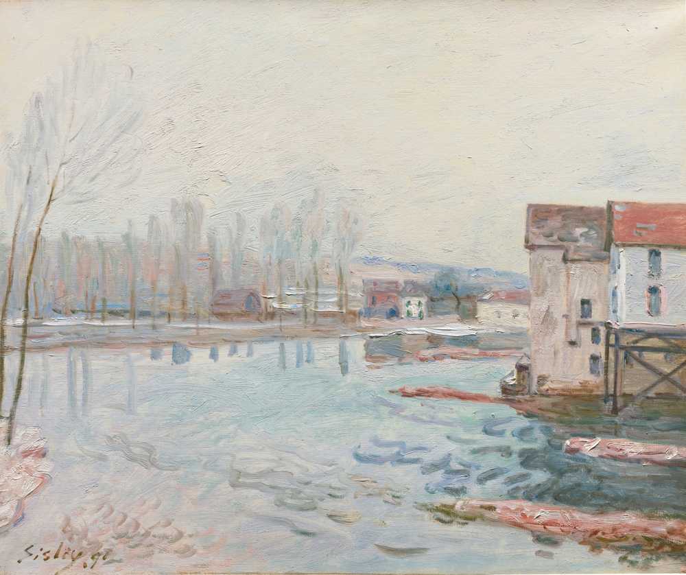 Winter in Moret (1891) - Alfred Sisley