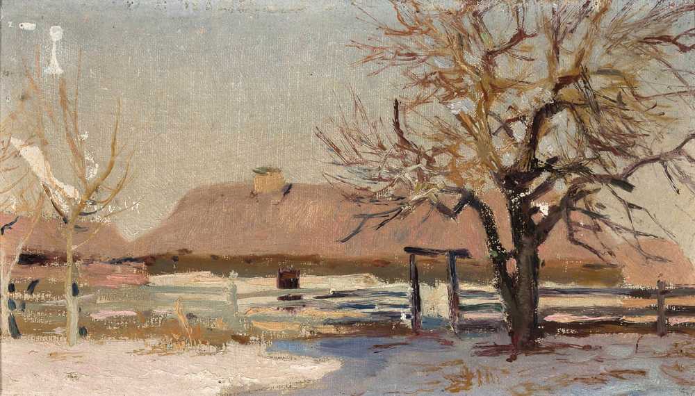 Winter landscape (1890s) - Jan Stanisławski