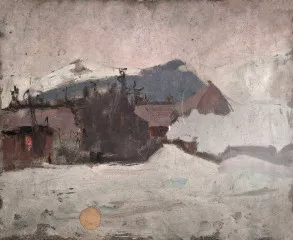 Winter landscape (1907) - Tadeusz Makowski