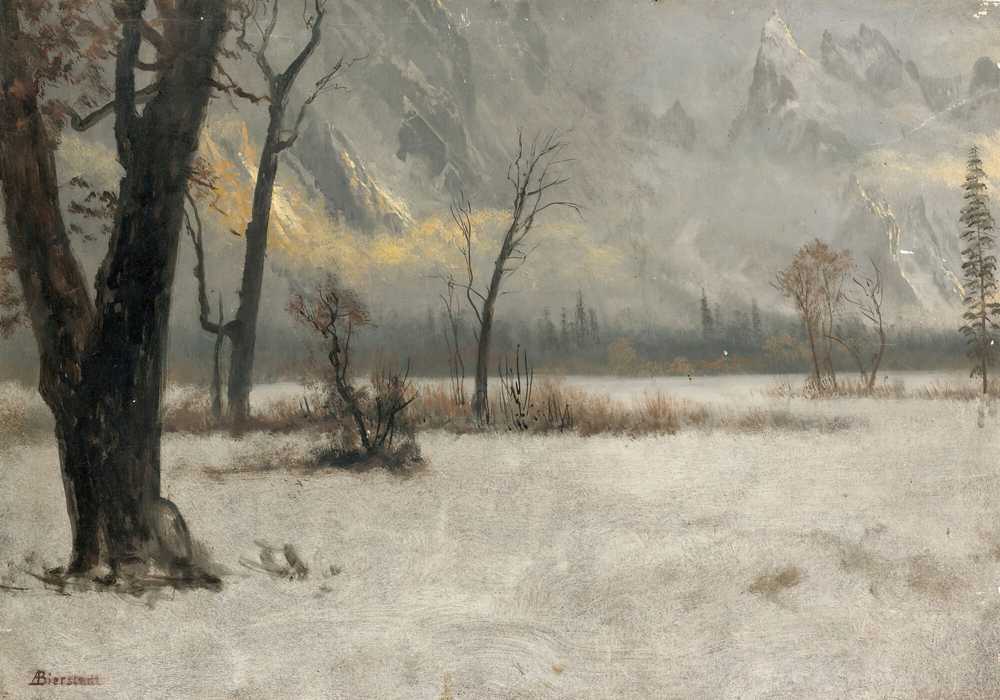 Winter Landscape - Albert Bierstadt