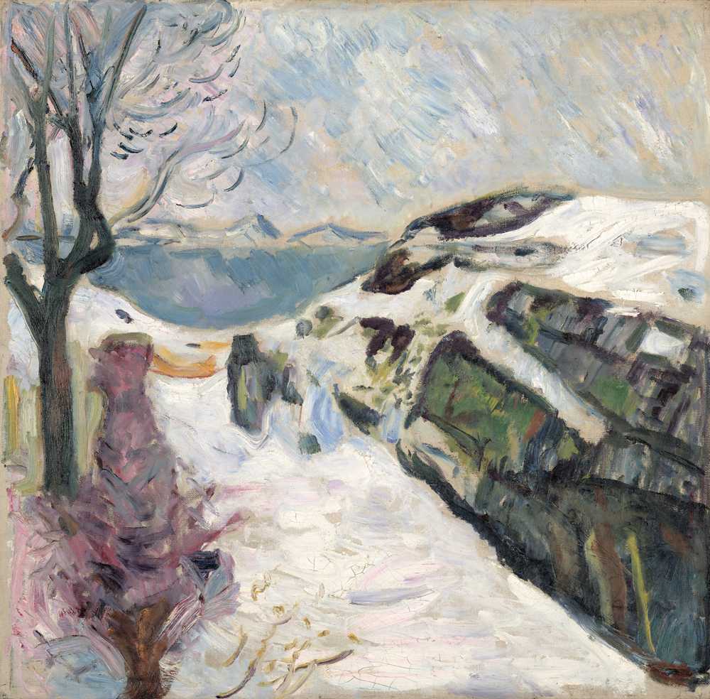 Winter Landscape from Kragero (1910) - Edward Munch