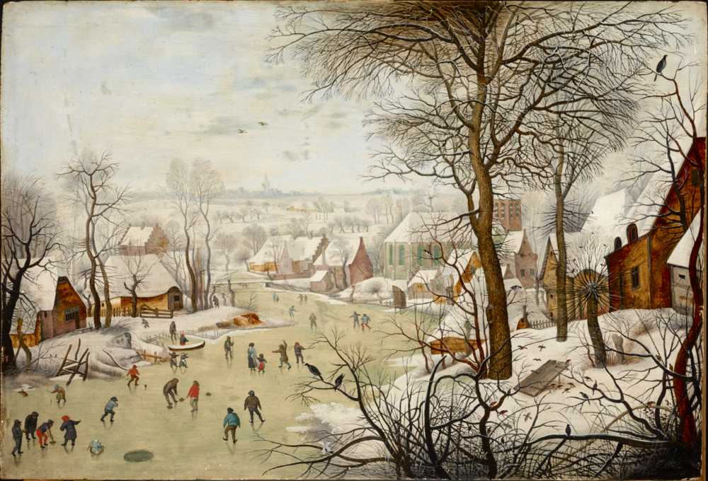 Winterlandscape with a Bird-trap (1631) - Pieter Brueghel Młodszy