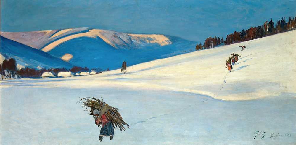 With brushwood (1913) - Julian Fałat