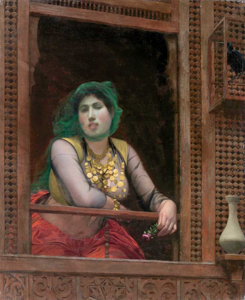 Woman at a Balcony (1887–88) - Jean-Leon Gerome