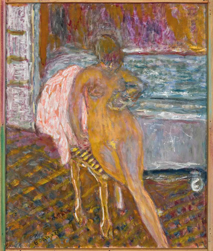 Woman at her toilette (1933) - Pierre Bonnard