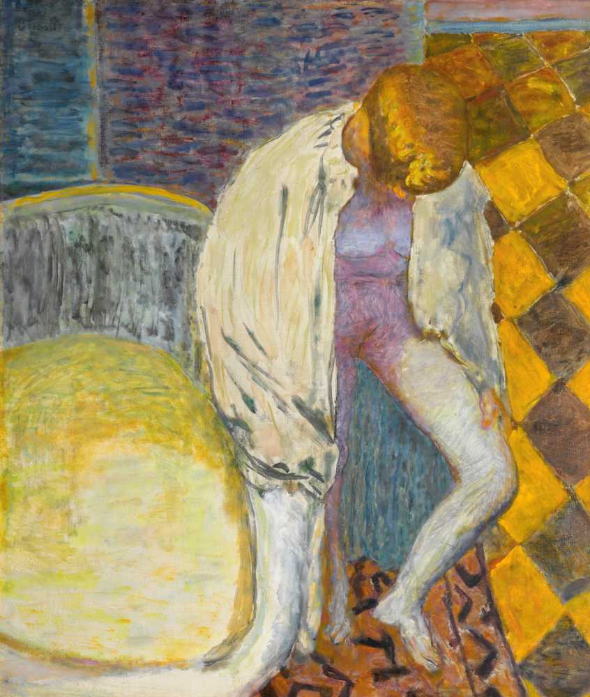Woman Coming Out Of The Bath (circa 1925) - Pierre Bonnard