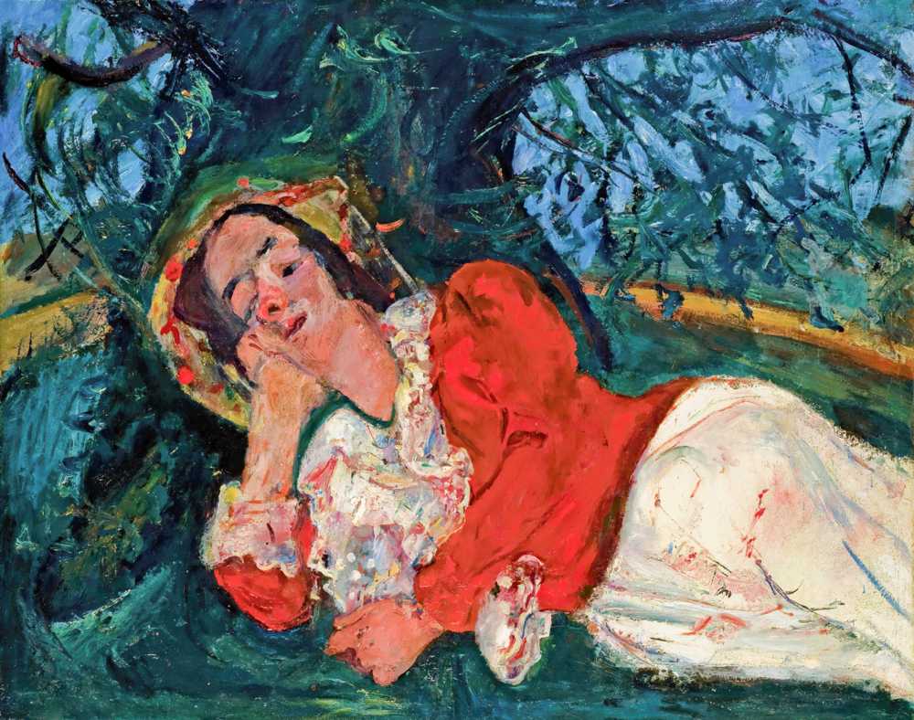 Woman lying under a tree (1934) - Chaim Soutine