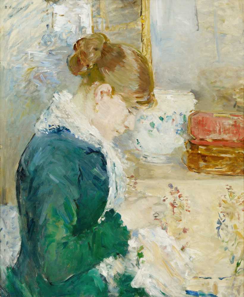 Woman Sewing (ca. 1879) - Berthe Morisot