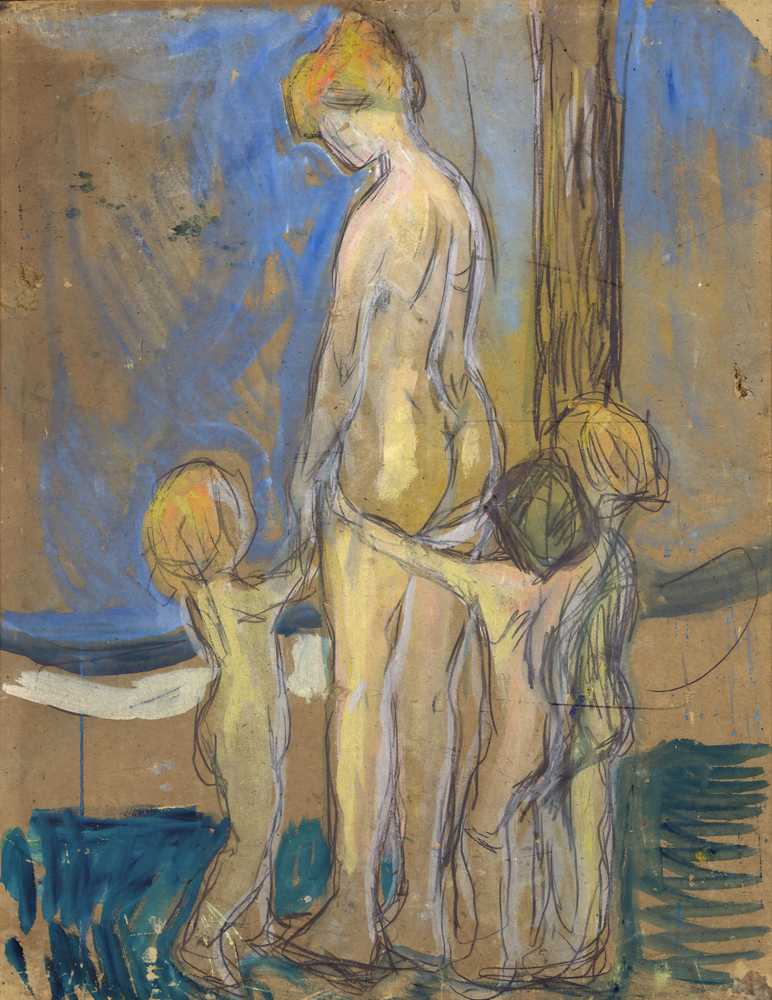 Woman with Children (1907) - Edward Munch