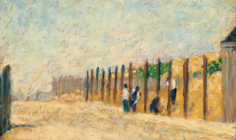 Workers Driving Piles (circa 1882) - Georges Seurat