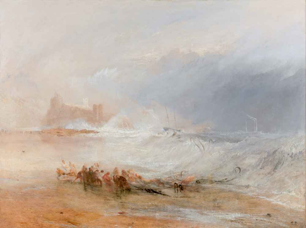 Wreckers - Coast of Northumberland, with a Steam-Boat Assisting a Ship