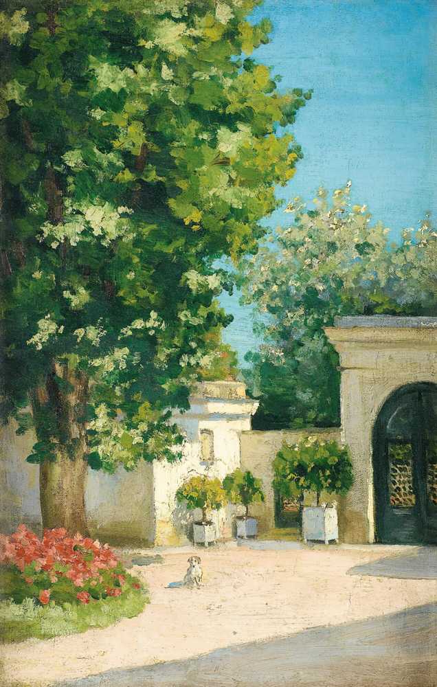Yerres. De L’Exedre, The Porch Of The Family Residence (circ... - Caillebotte