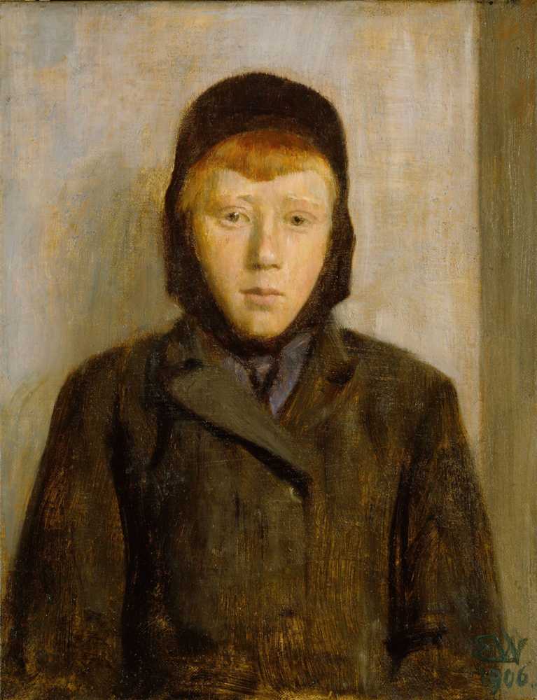 Young, red-haired boy (1906) - Erik Werenskiold