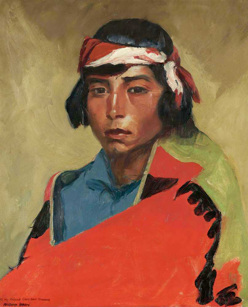 Young Buck Of The Tesuque Pueblo (1916) - Robert Henri
